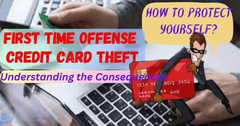 First time offense credit card theft
